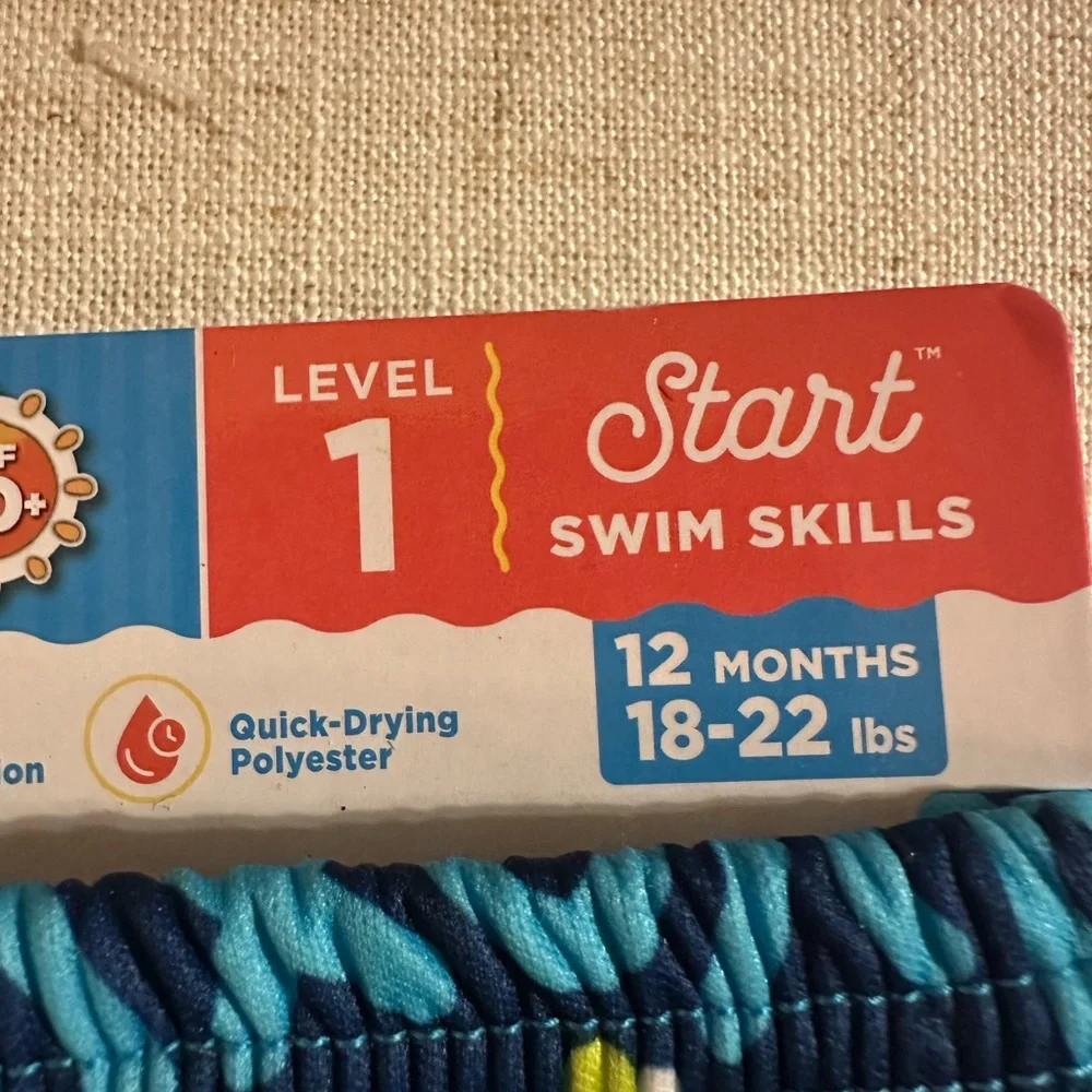 Boys Reusable Blue Shark Swim Diaper